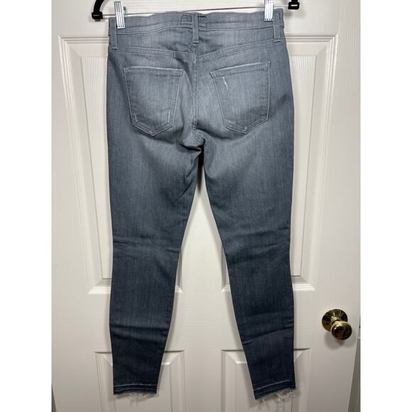Current Elliott Stiletto Rig Destroy Release Hem Denim Jean Gray Women's 26 - Picture 6 of 9